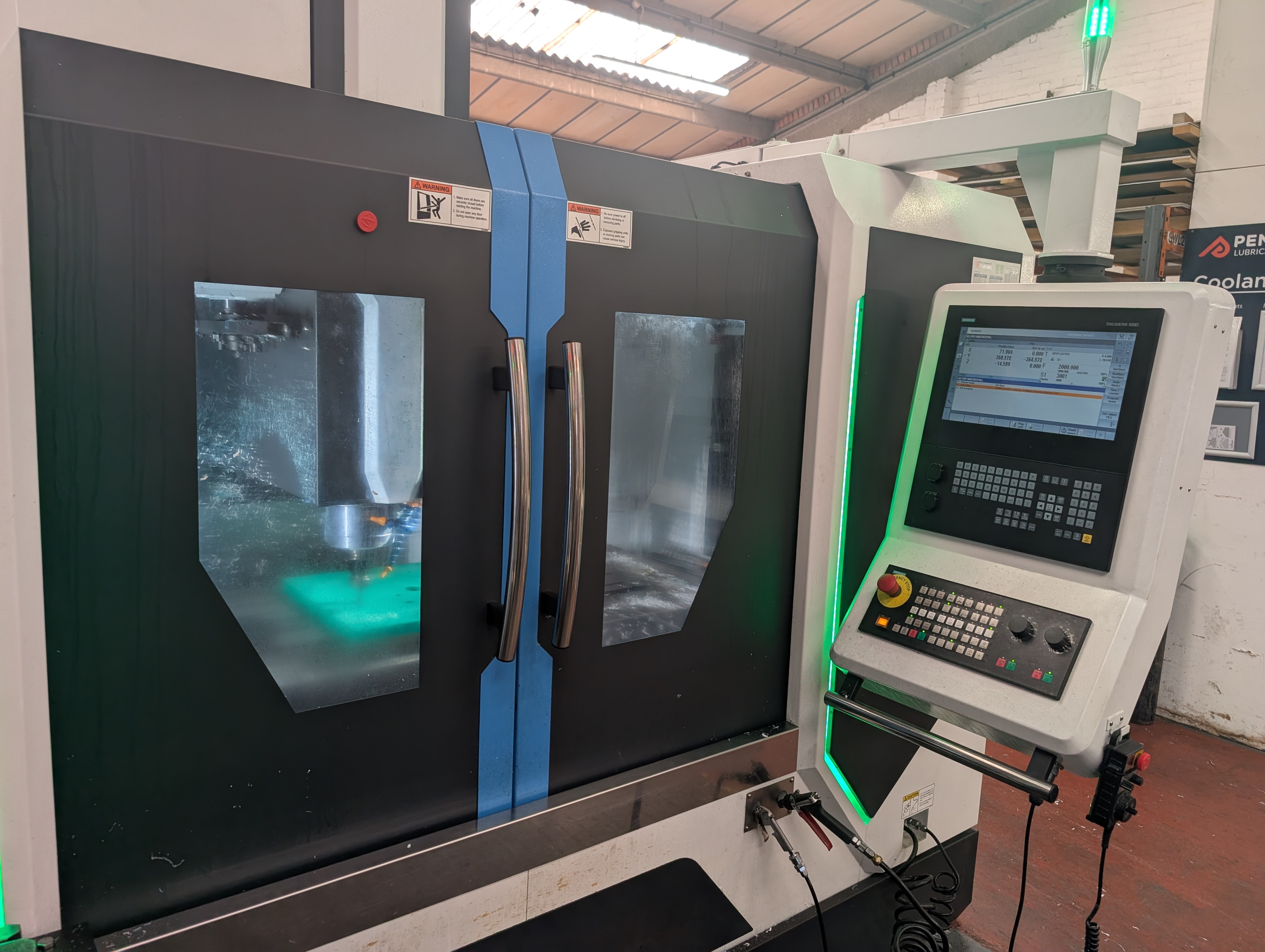 CNC milling work at IAQ Engineering