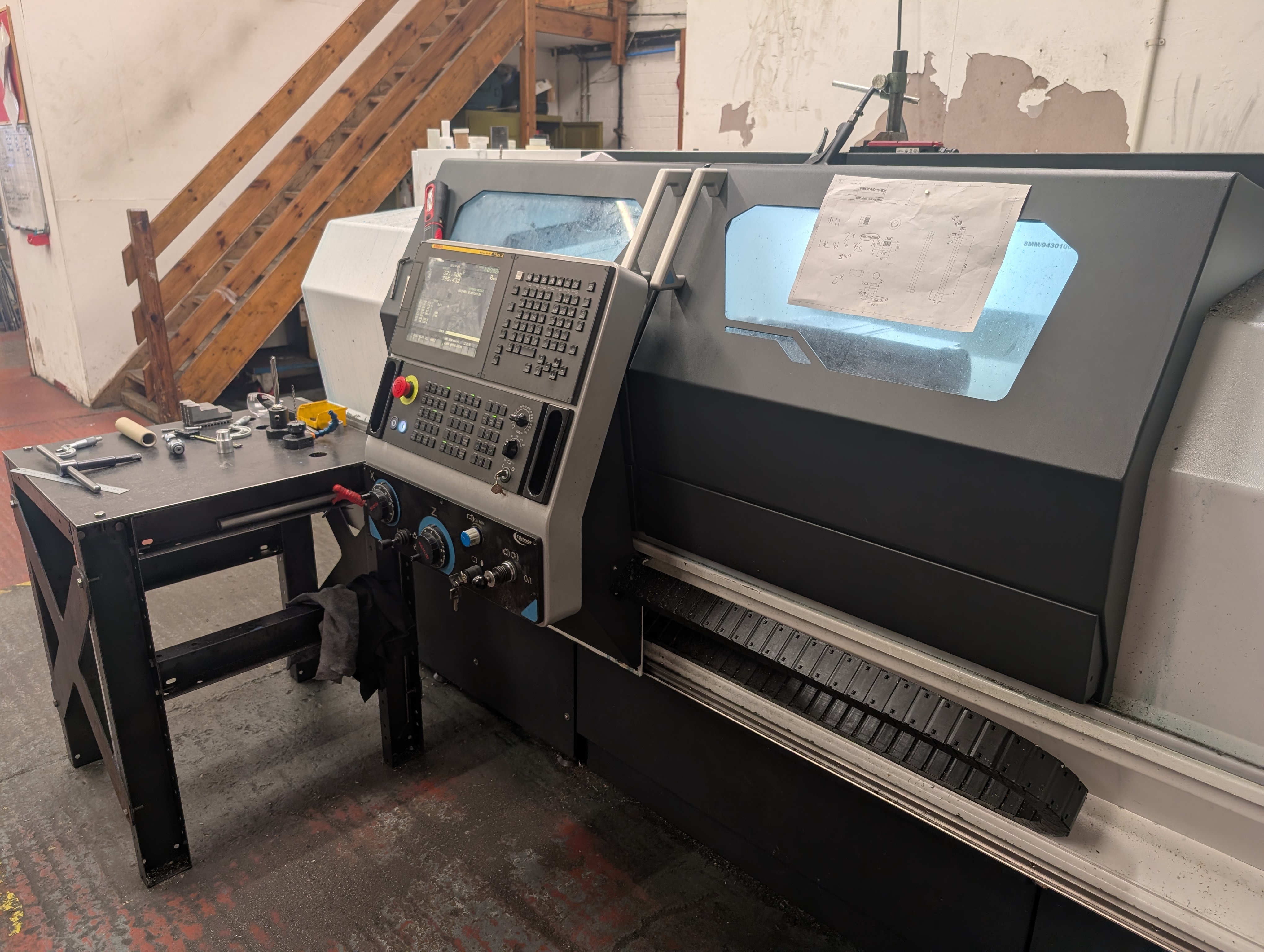 CNC turning work at IAQ Engineering