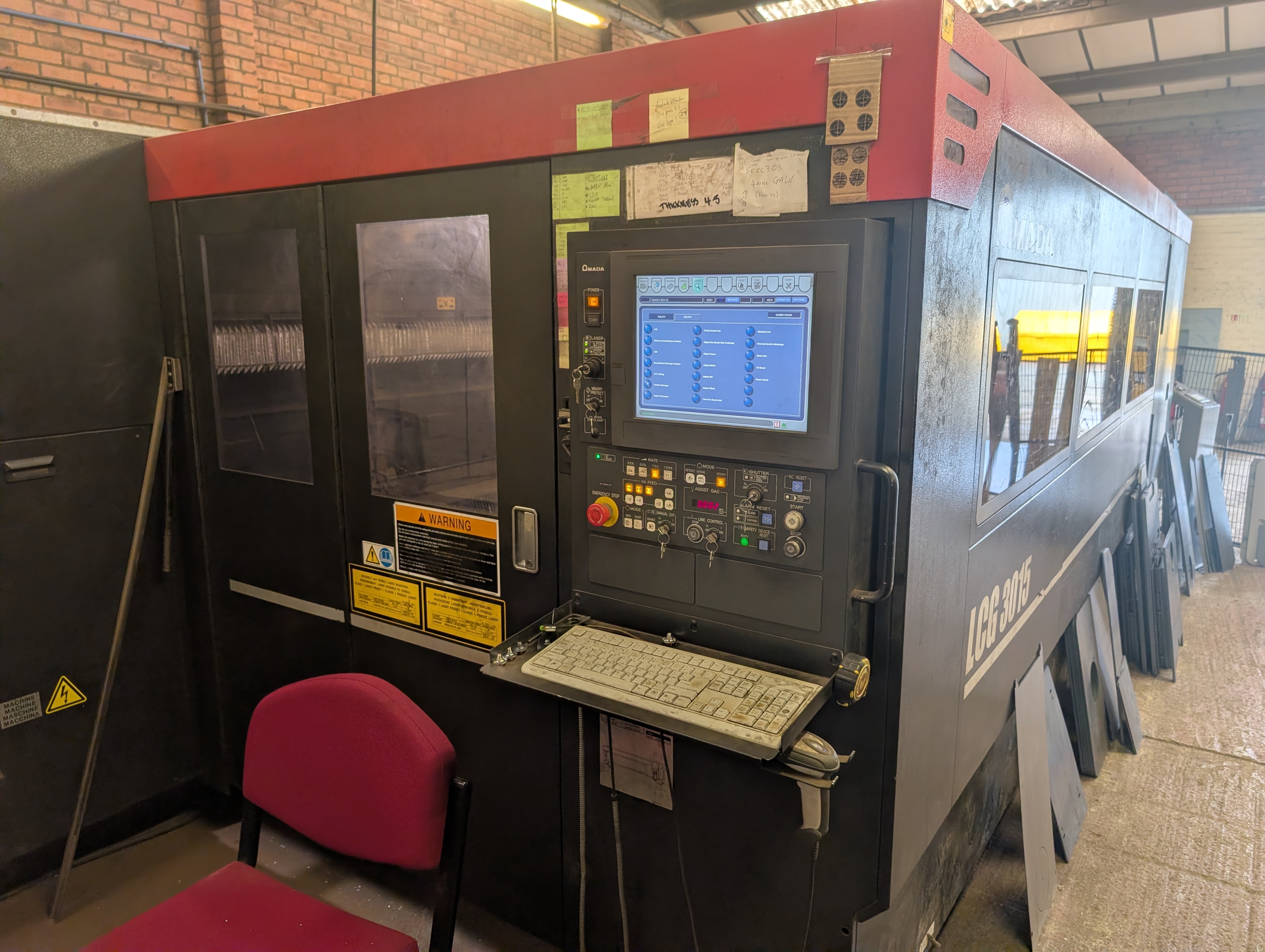 Laser cutting work at IAQ Engineering